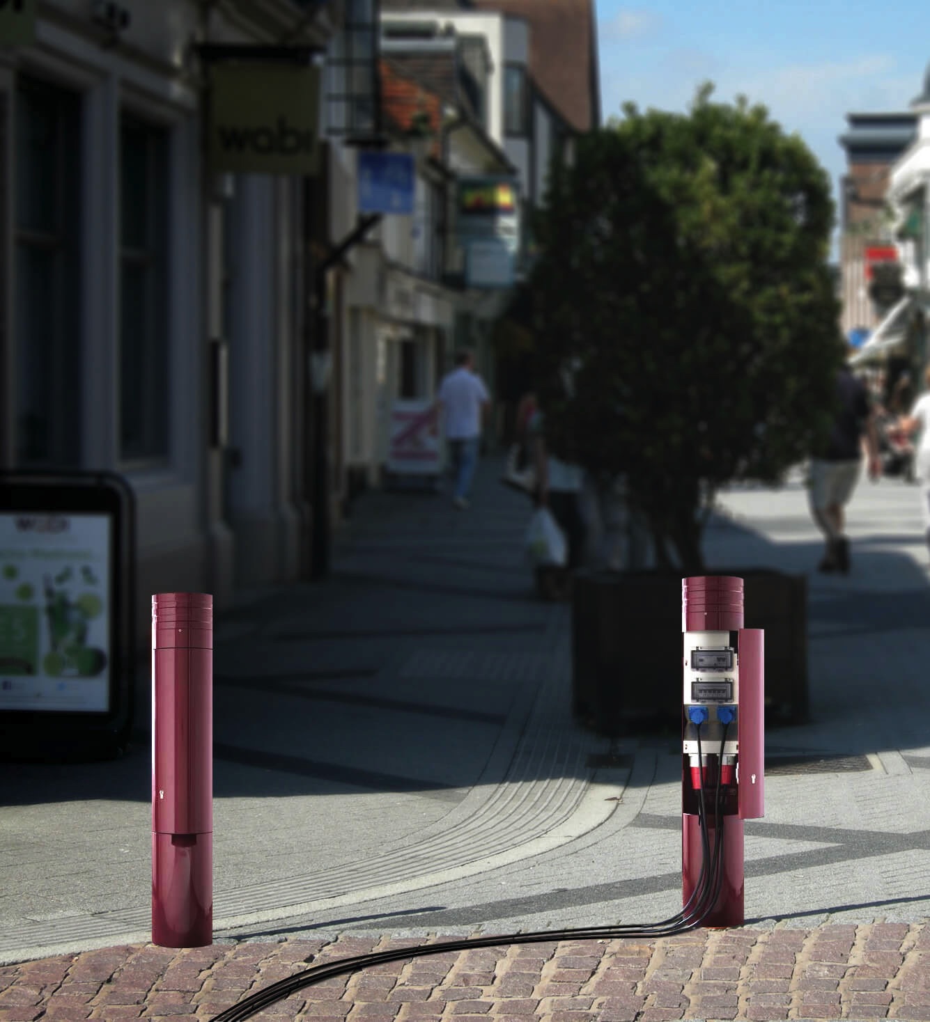 Pop Up Power Supplies Power Bollards